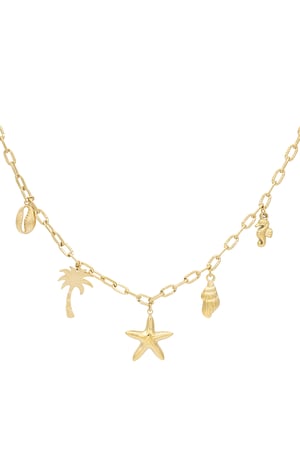 Ocean escape necklace - Gold color h5 