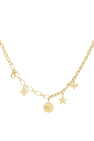 Celestial charms necklace - Gold color h5 