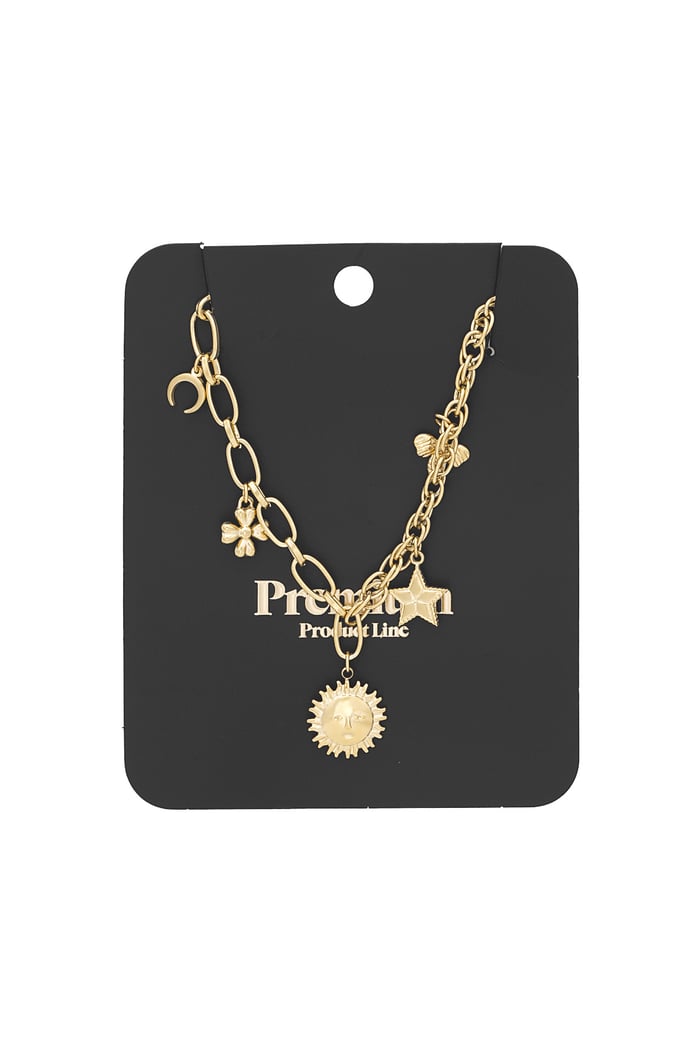 Celestial charms necklace - Gold color Picture3