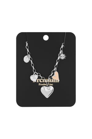 The love bedelketting - Zilver kleur h5 Afbeelding2