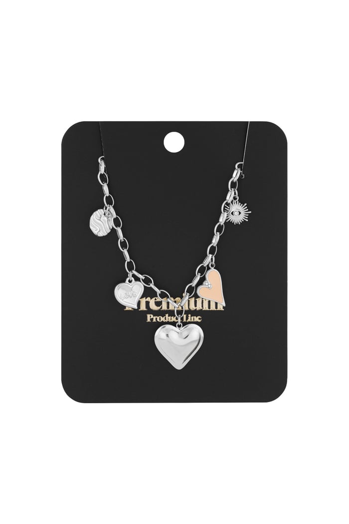 The love bedelketting - Zilver kleur Afbeelding2