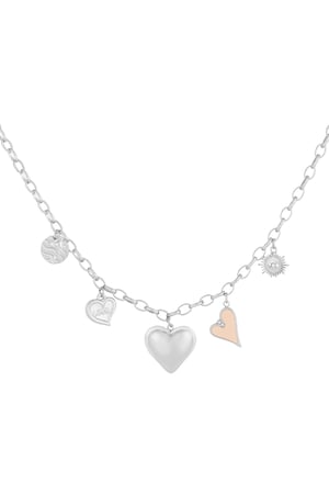 The love bedelketting - Zilver kleur h5 