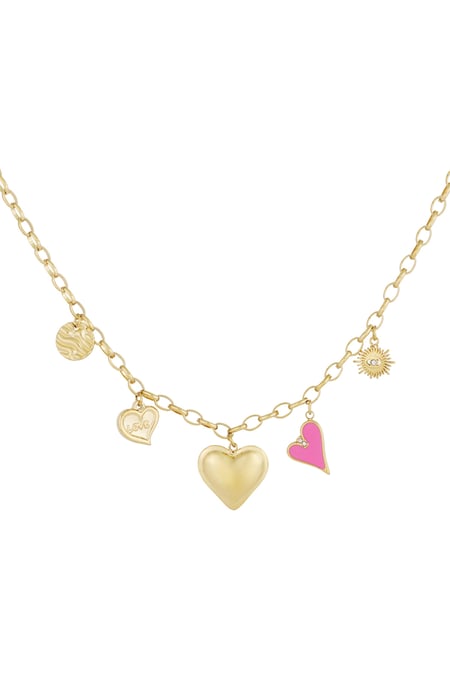 The love charm necklace - Gold color