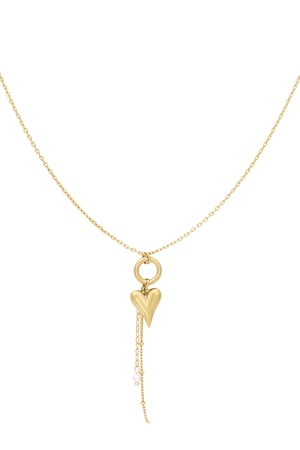 Pure heart necklace - Gold color h5 