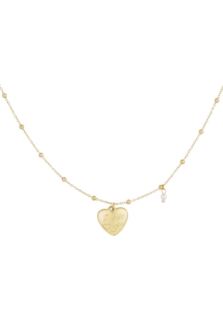 Love you necklace - Gold color 2