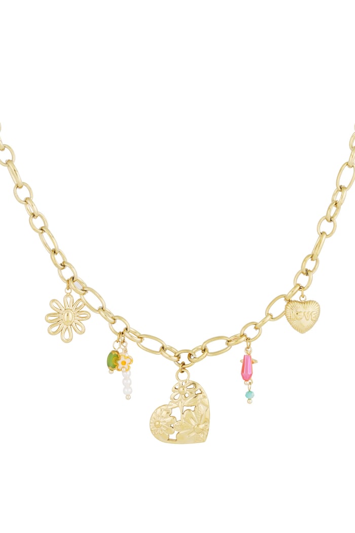 Collar Charm Mi Amante - Color Oro 