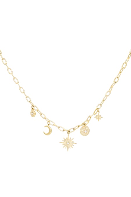 Shine bright necklace - Gold color