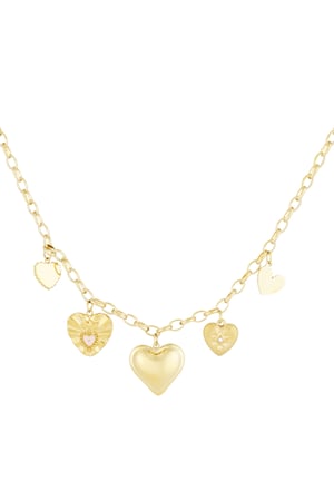 Heart's desire necklace - Gold color h5 