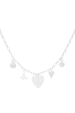 Love's embrace necklace - Silver color h5 