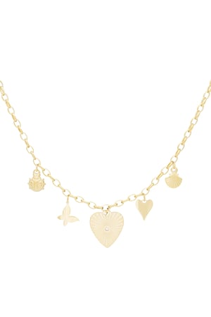 Love's embrace necklace - Gold color h5 