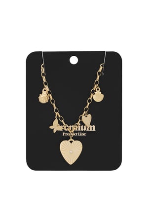 Love's embrace necklace - Gold color h5 Picture3