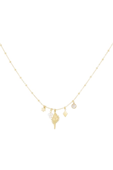 Coastal charm necklace - Gold color 2