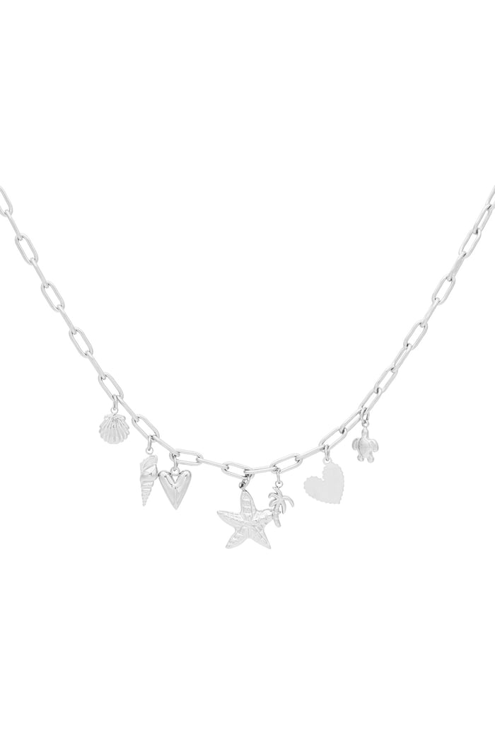 Collana con ciondolo "Beach Babe" - Colore argento 