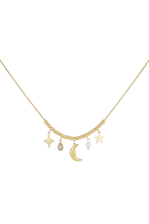 Necklace nightshine - Gold color h5 