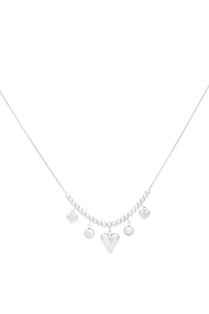 Collana All you need is love - Colore argento  h5 