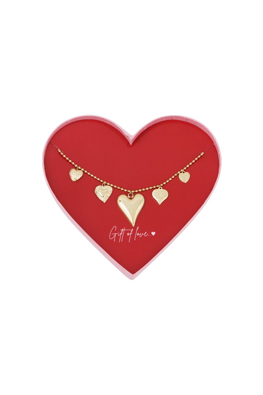 Collana in acciaio inossidabile "Dono d'amore" - Colore oro 