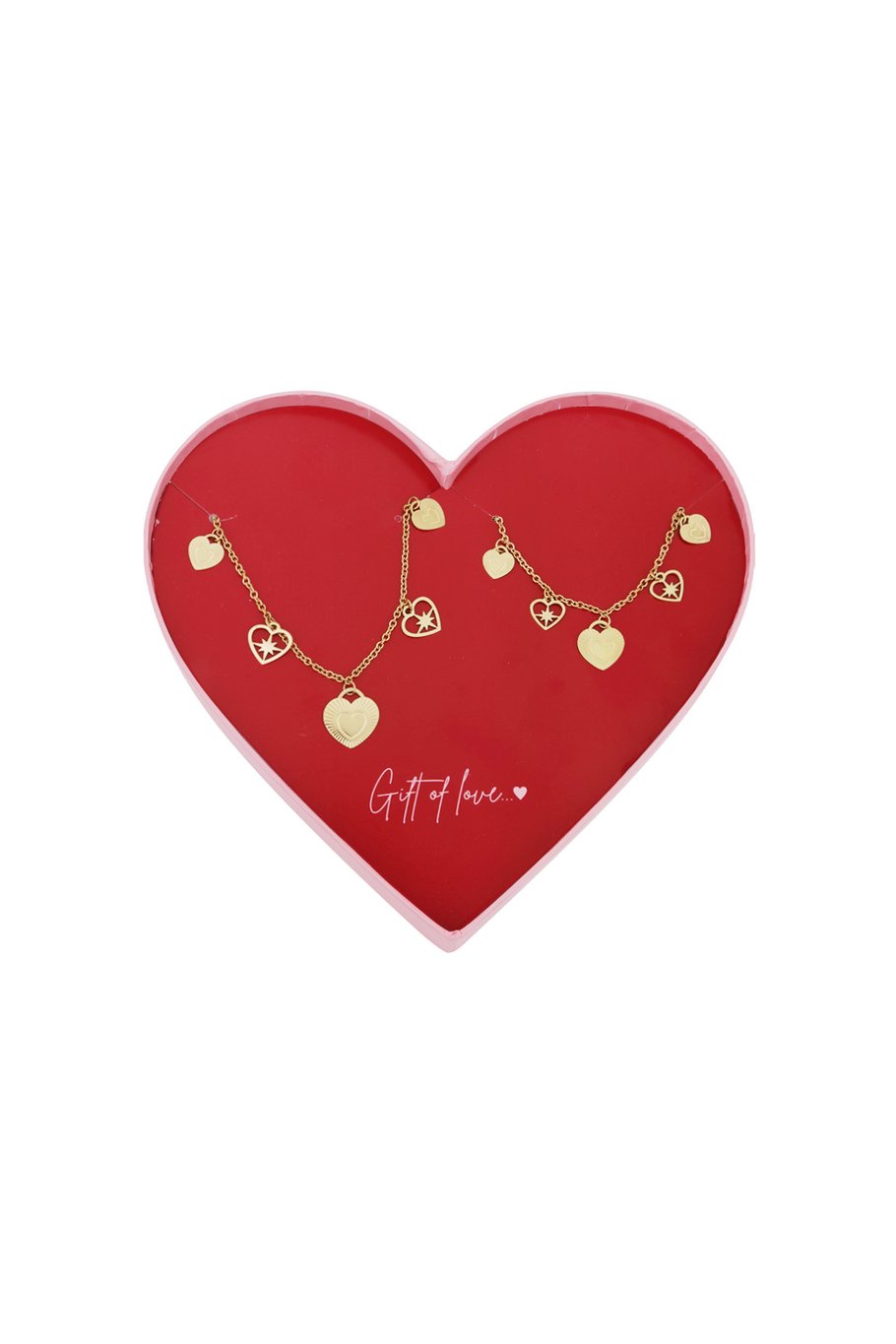 Regalo de amor Joyería de acero inoxidable - Color dorado 