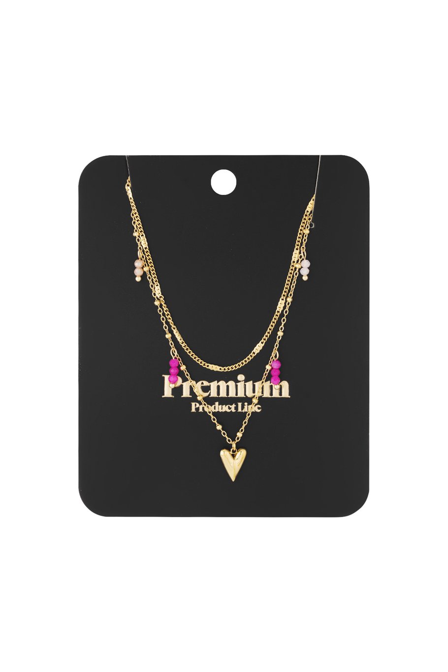 Double love Necklaces - Gold color Picture3