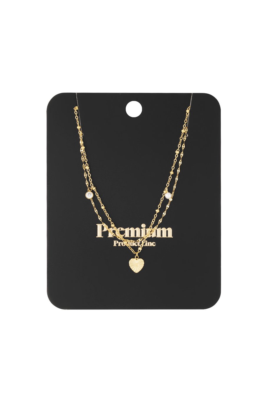 Love Love Love Necklace - Gold Color Picture3