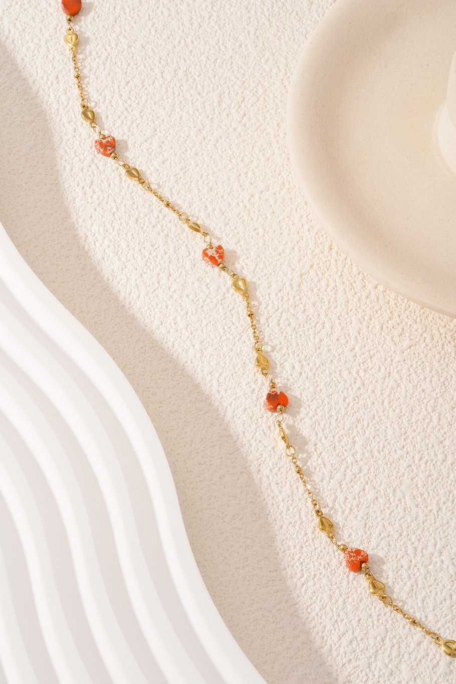 Halskette „Embrace the love“ – Farbe Orange & Gold Bild5