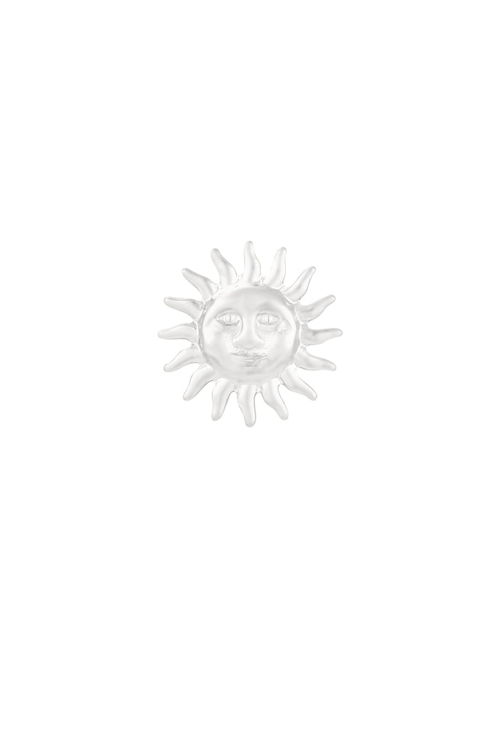 Brooch sunshine - Silver color 