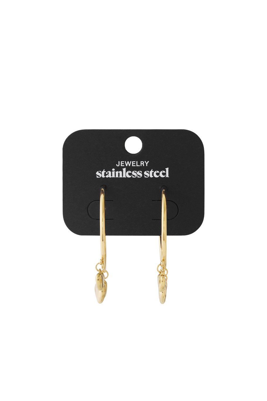 Pendientes de aro con forma de corazón h5Imagen4