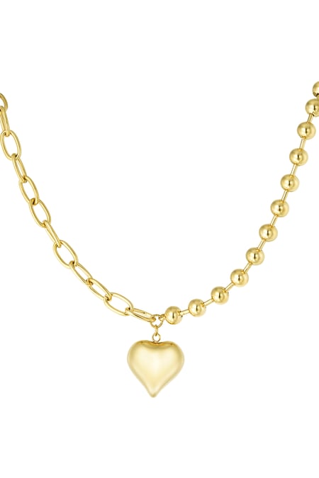 Necklace locket of love - Gold color