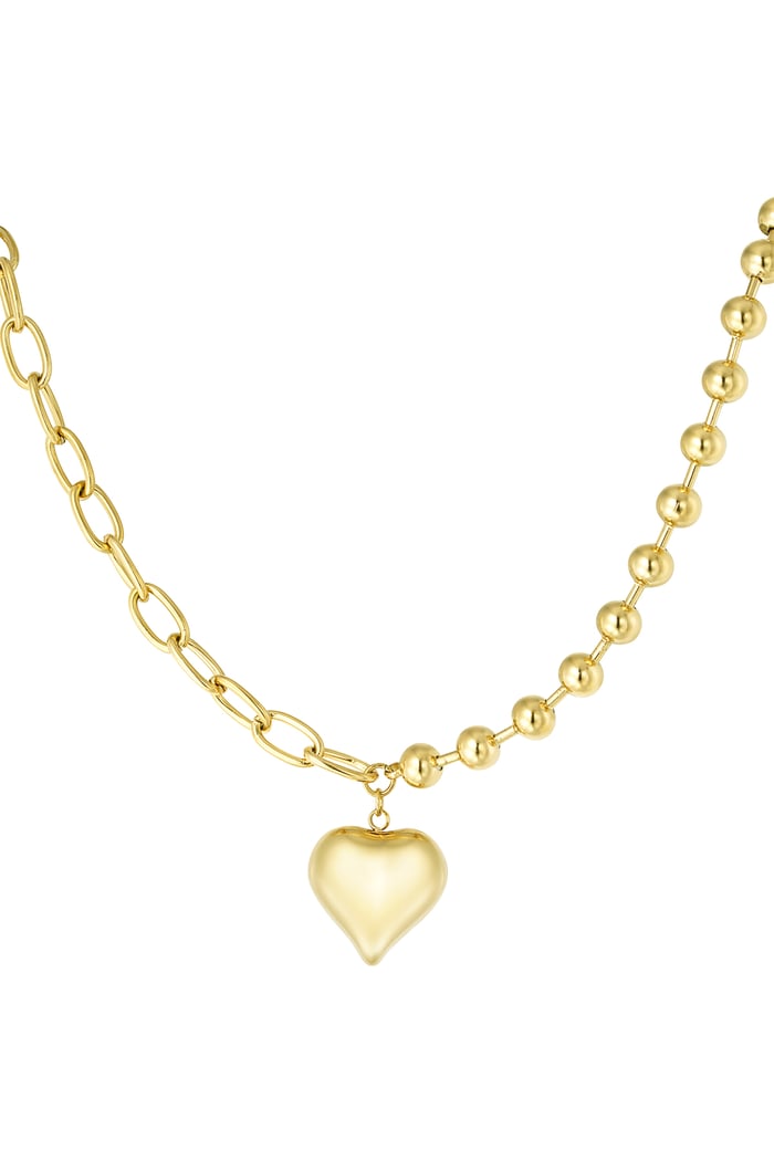 Necklace locket of love - Gold color 