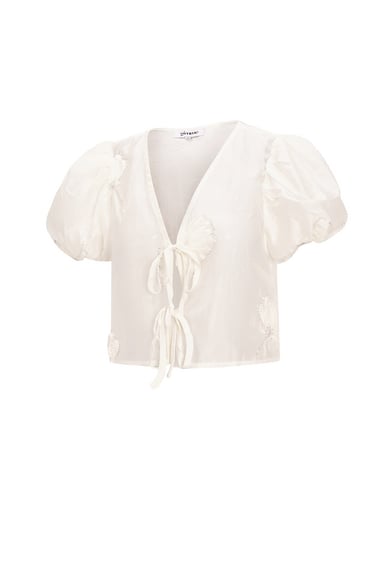 Top con texture a fiori h5 Immagine2