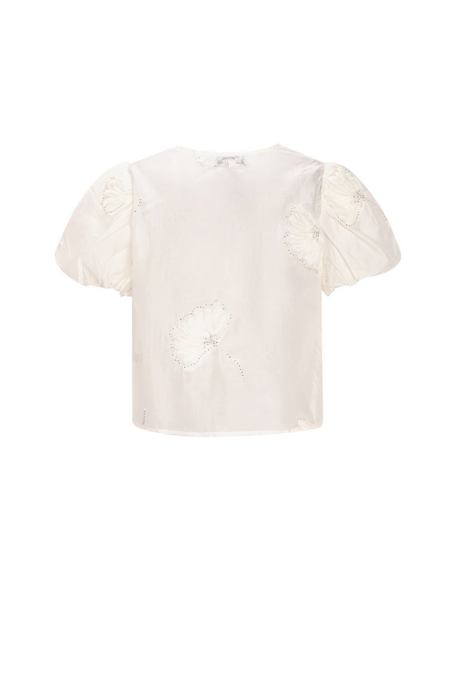 Top con texture a fiori Immagine3