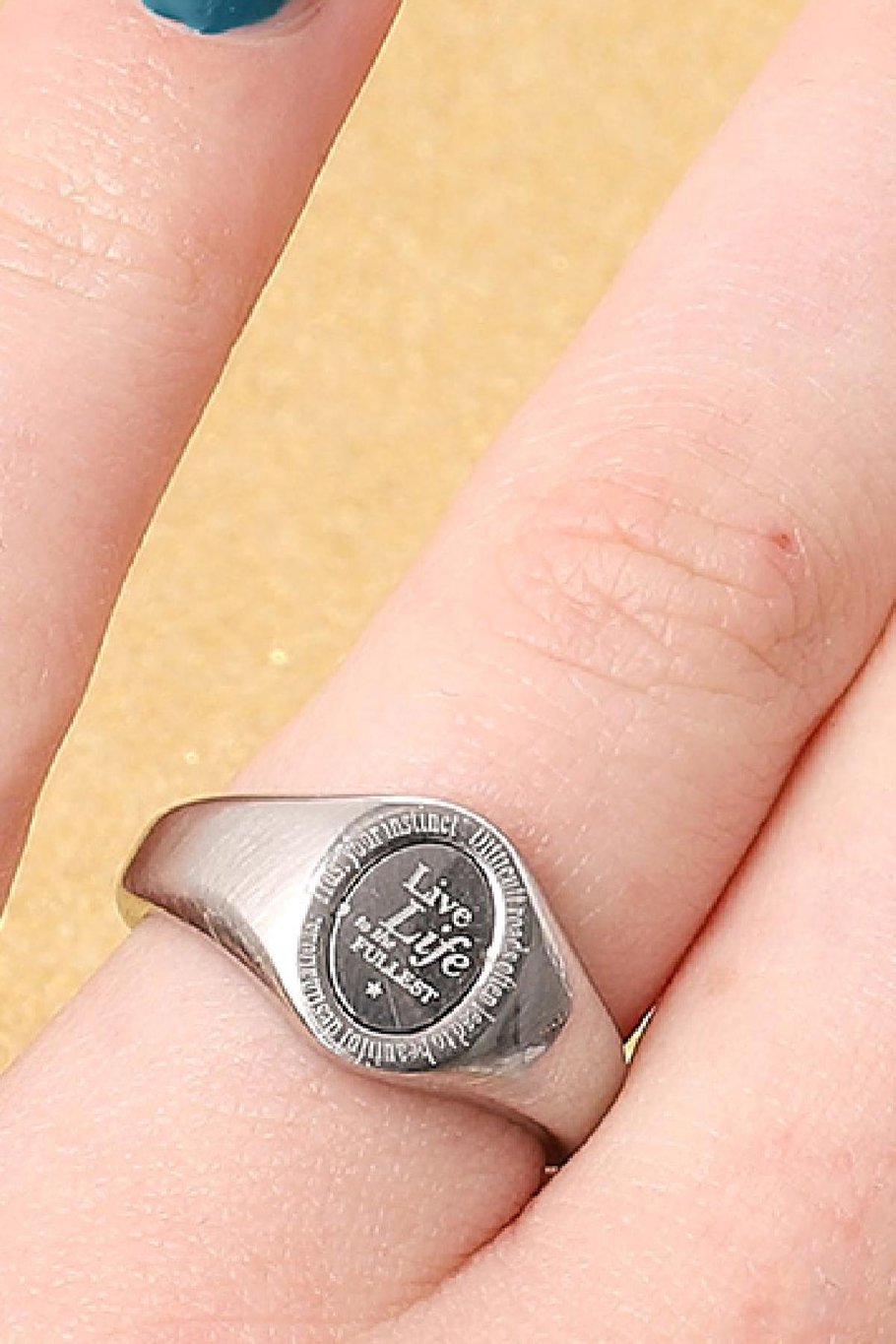 Ringe Live Life to the Fullest #16 Silber Edelstahl Bild2