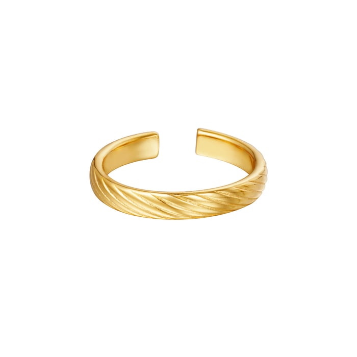 Adjustable ring twisted pattern 