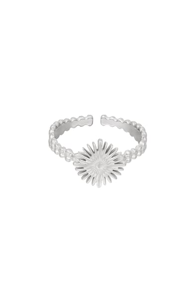 Ring Sonne - Goldfarbe Edelstahl h5 