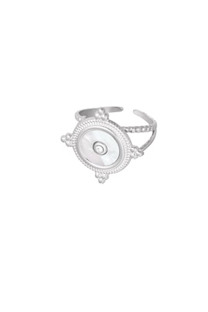 Ring gracefully round - Silver Color color h5 