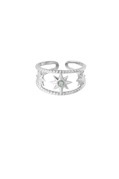 ring star with pink stone h5 
