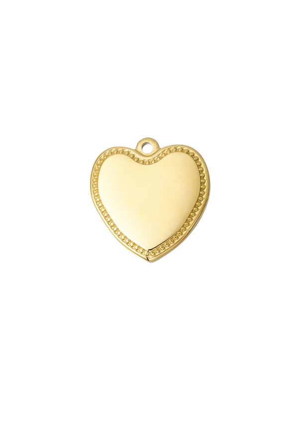 Charm-Vintage-Herz – Goldfarbe - Goldfarbefarbe