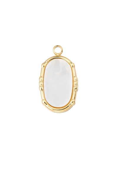 Charm vintage look - black/Gold color h5 