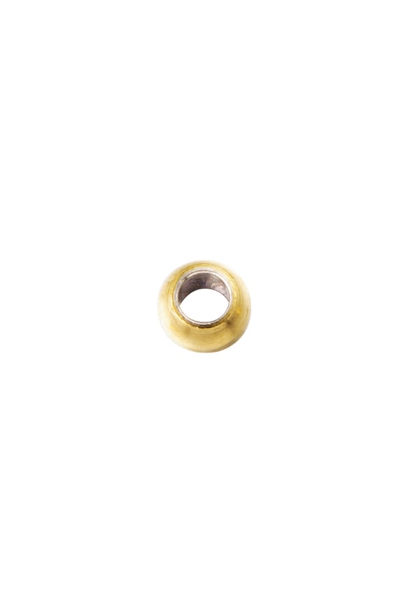 DIY spaced beads round - Silver Color color