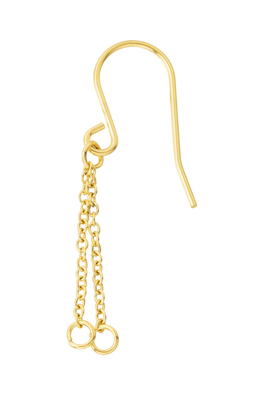 Ohrhaken lang – Goldfarbe - Goldfarbefarbe