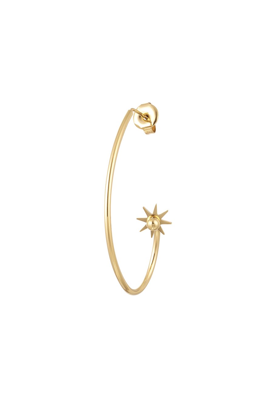 Ohrsteckerteil elegant - goldfarbener Edelstahl h5Bild2