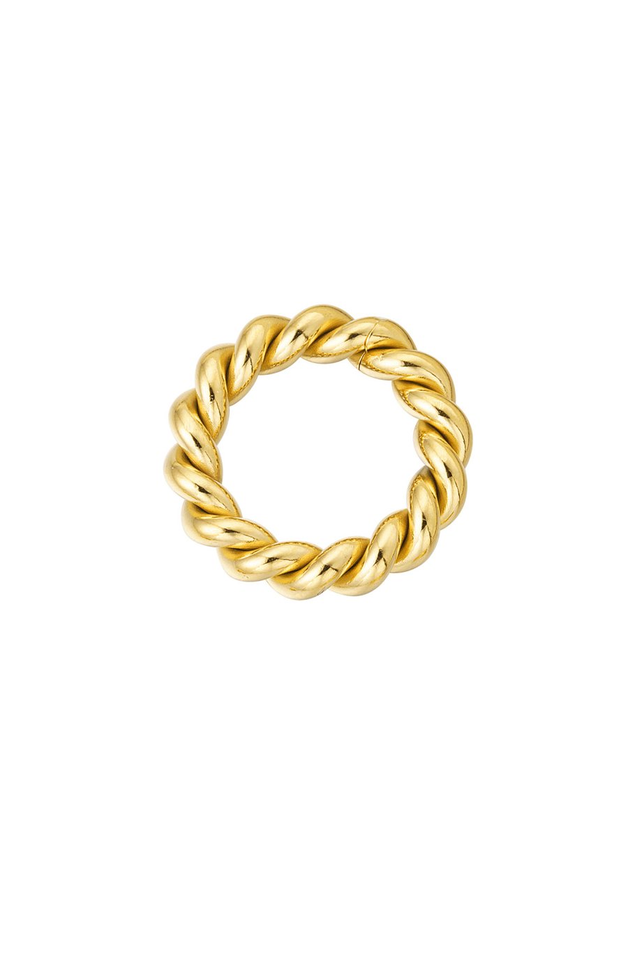 DIY-Charm geflochtener Kreis – Goldfarbe - Goldfarbefarbe