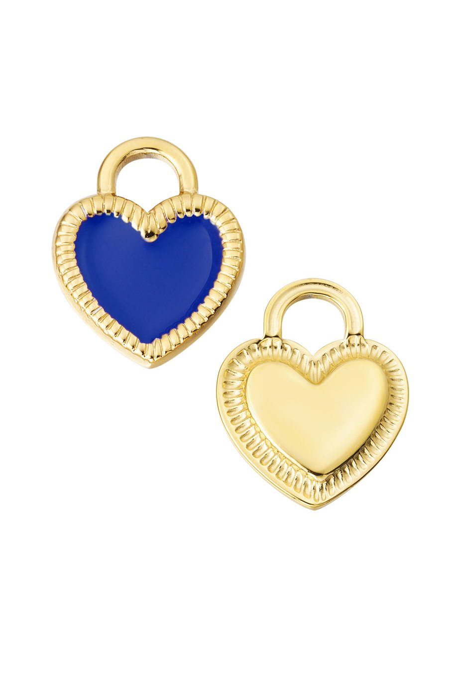 diy charm outlined heart - white  