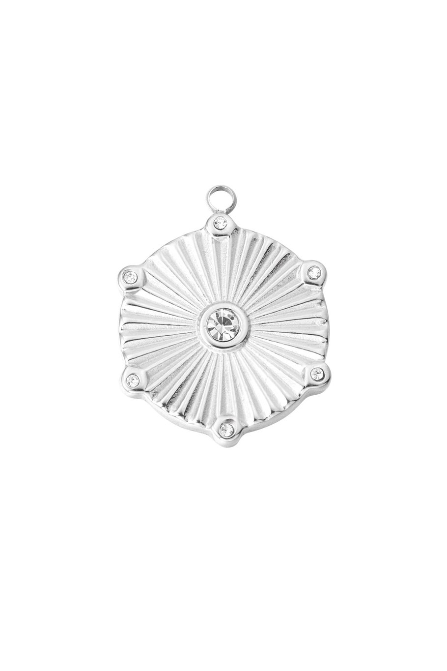 diy charm round with stones 