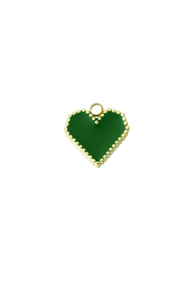 DIY-Charm-Herz umrissen – Weißgold h5 
