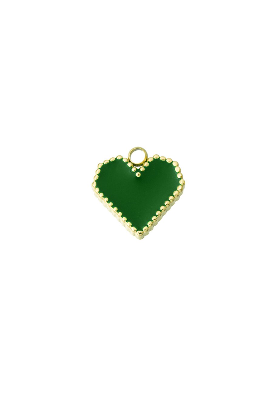 DIY-Charm-Herz umrissen – Weißgold 