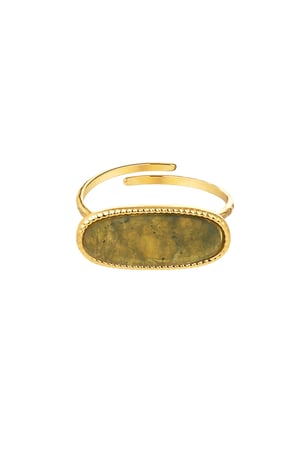 Ring with elongated stone - brown h5 