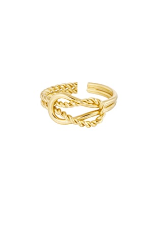 Ring linked - Gold color h5 