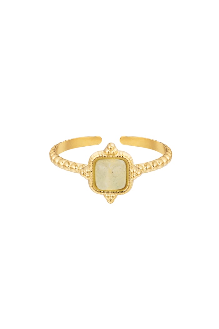 Ring vintage square - green 