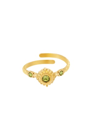 Ring magic stones - green h5 