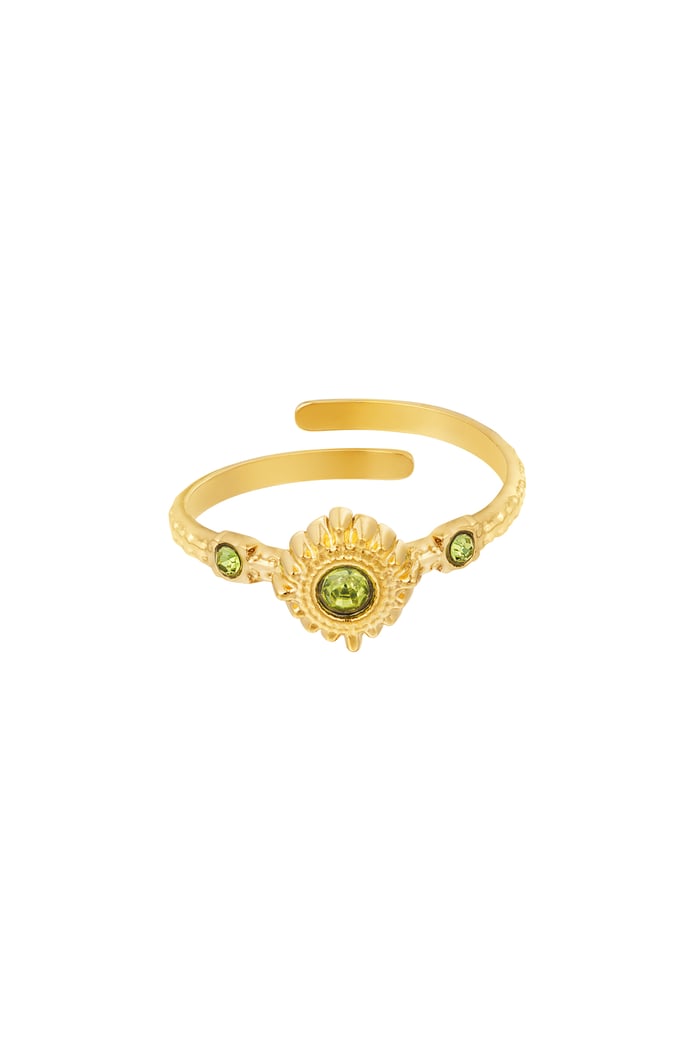 Ring magic stones - green 